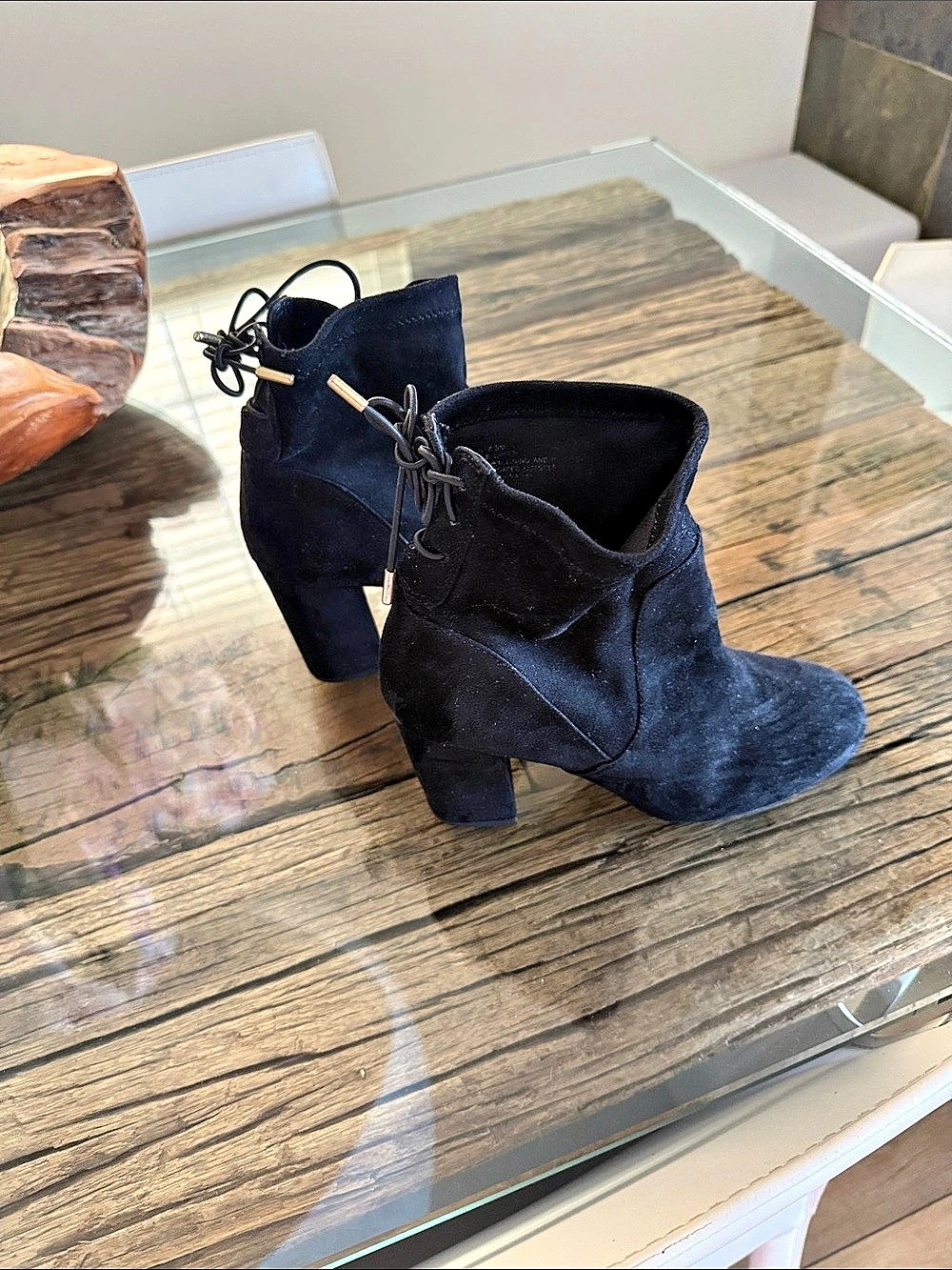 Steve Madden Black suede Ankle Boots